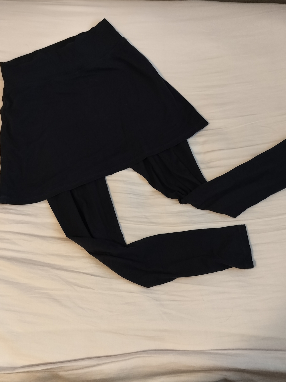 Navy Blue Skirted Leggings